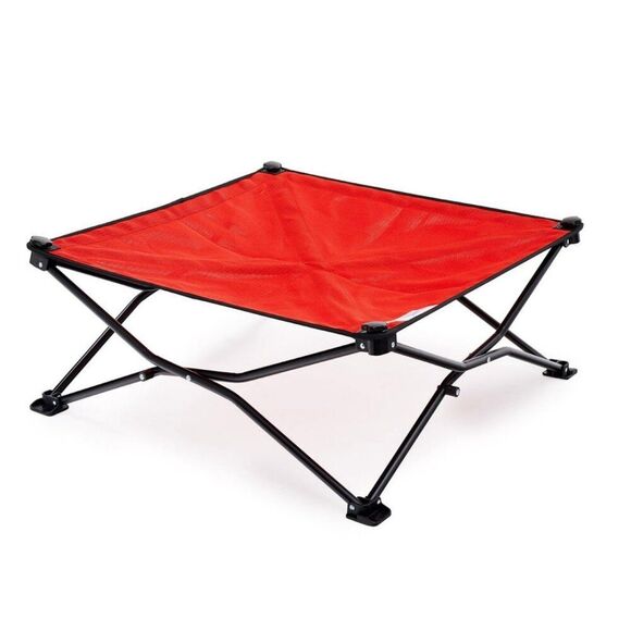 Coolaroo On the Go Elevated Travel Dog Bed, Medium, Red - Picture 1 of 1